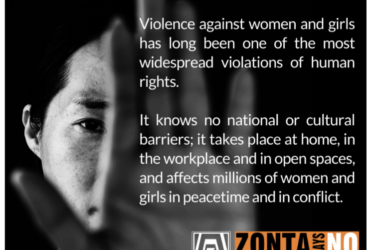 Zonta Says NO! - gegen Gewalt an Frauen und Mädchen